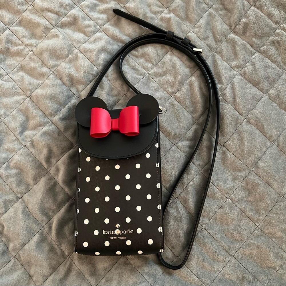 Kate Spade Black and White Polka Dot Crossbody Bag